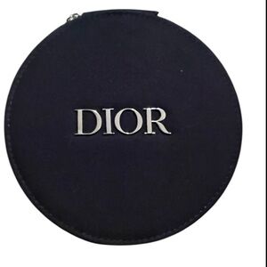 Dior Beaute Vanity Zip Round Cosmetic Makeup Mirror Case